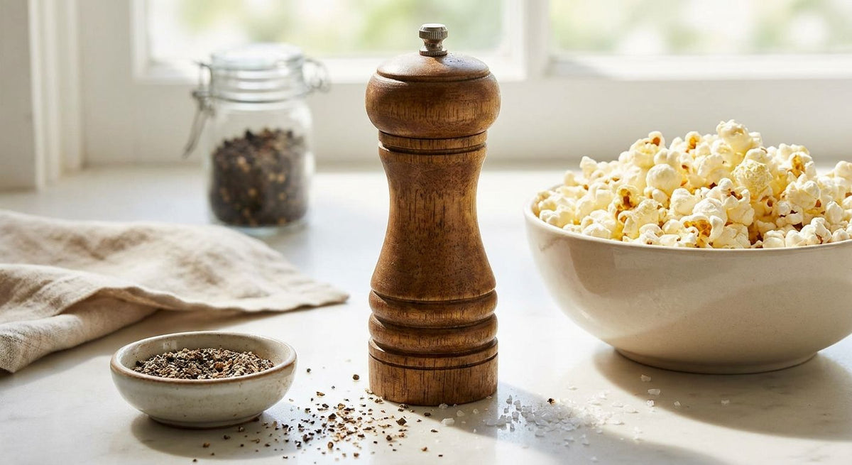 Pepper mill for popcorn and snack lovers