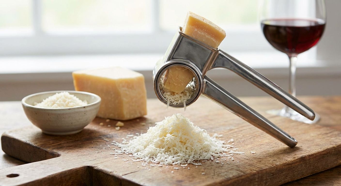 Grater for parmesan and hard cheeses