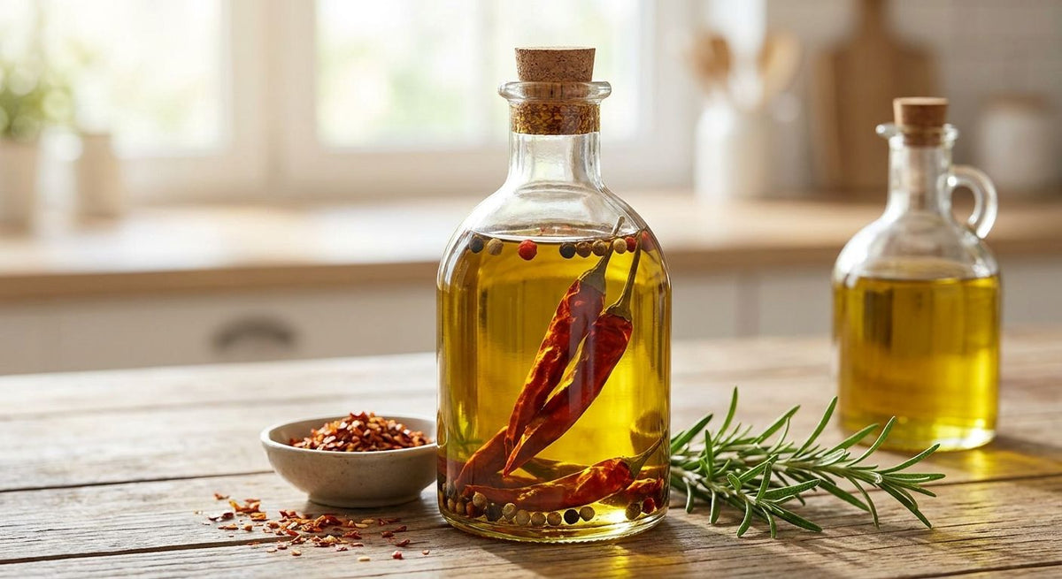 How to make homemade pepper-infused olive oil