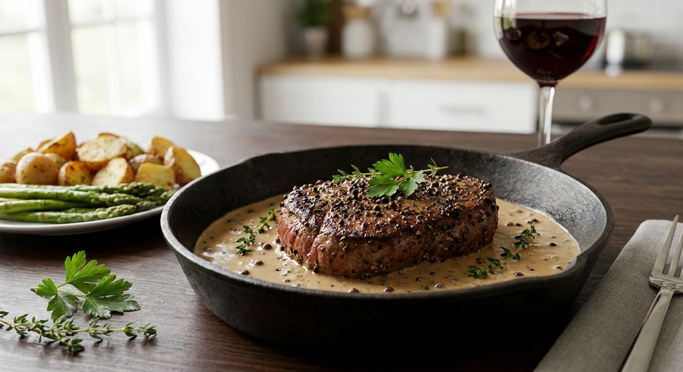 How to make steak au poivre at home