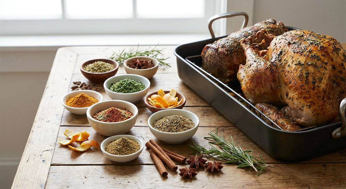 Spice blends for holiday roasts and turkey