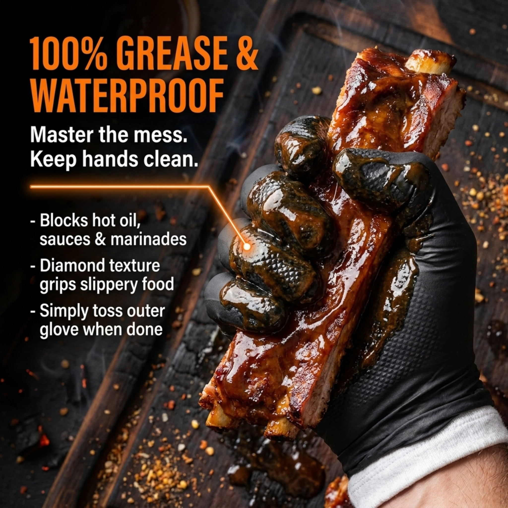 Disposable BBQ Gloves With Heat Protection Liners