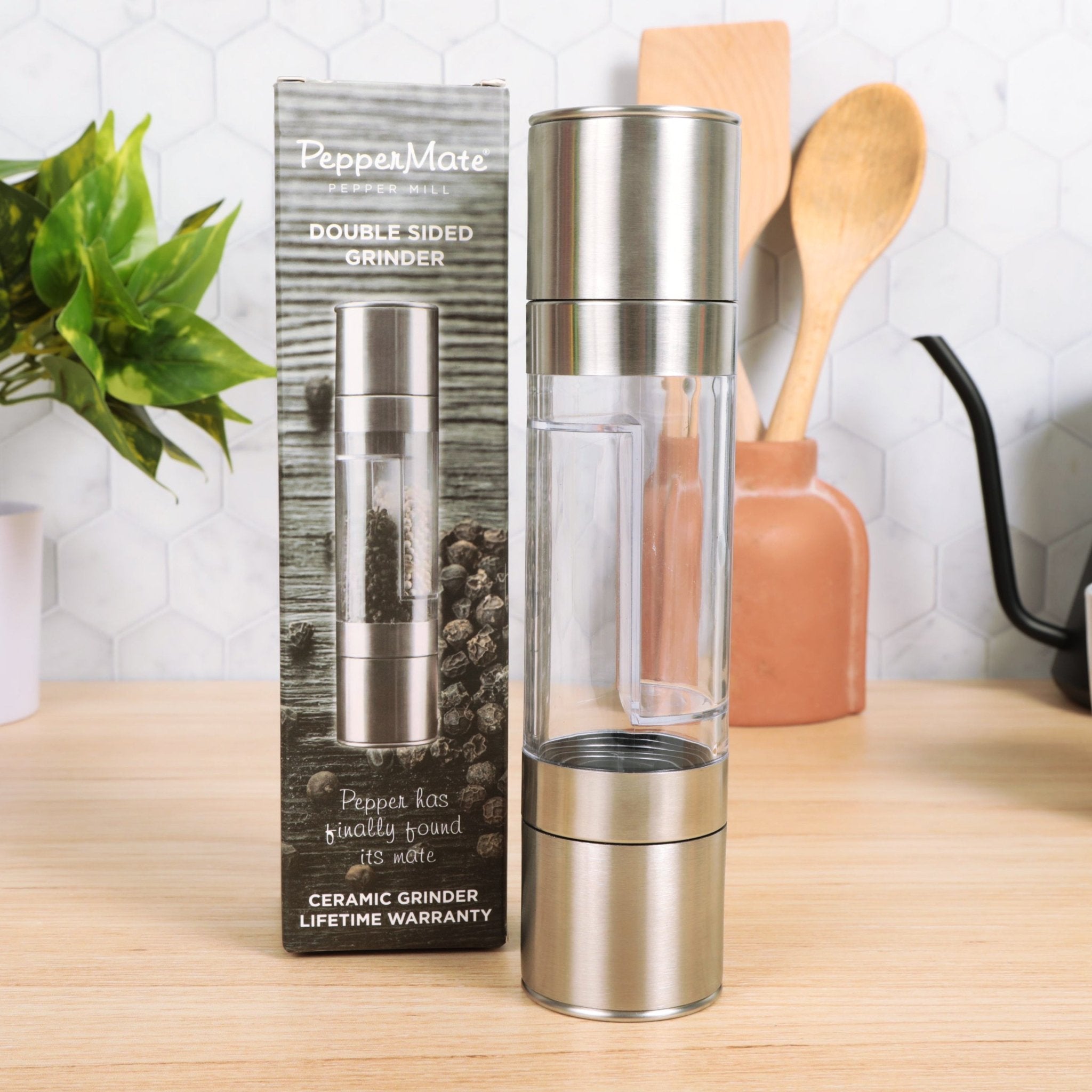Double Sided Grinder- 2 in 1 Salt and Pepper