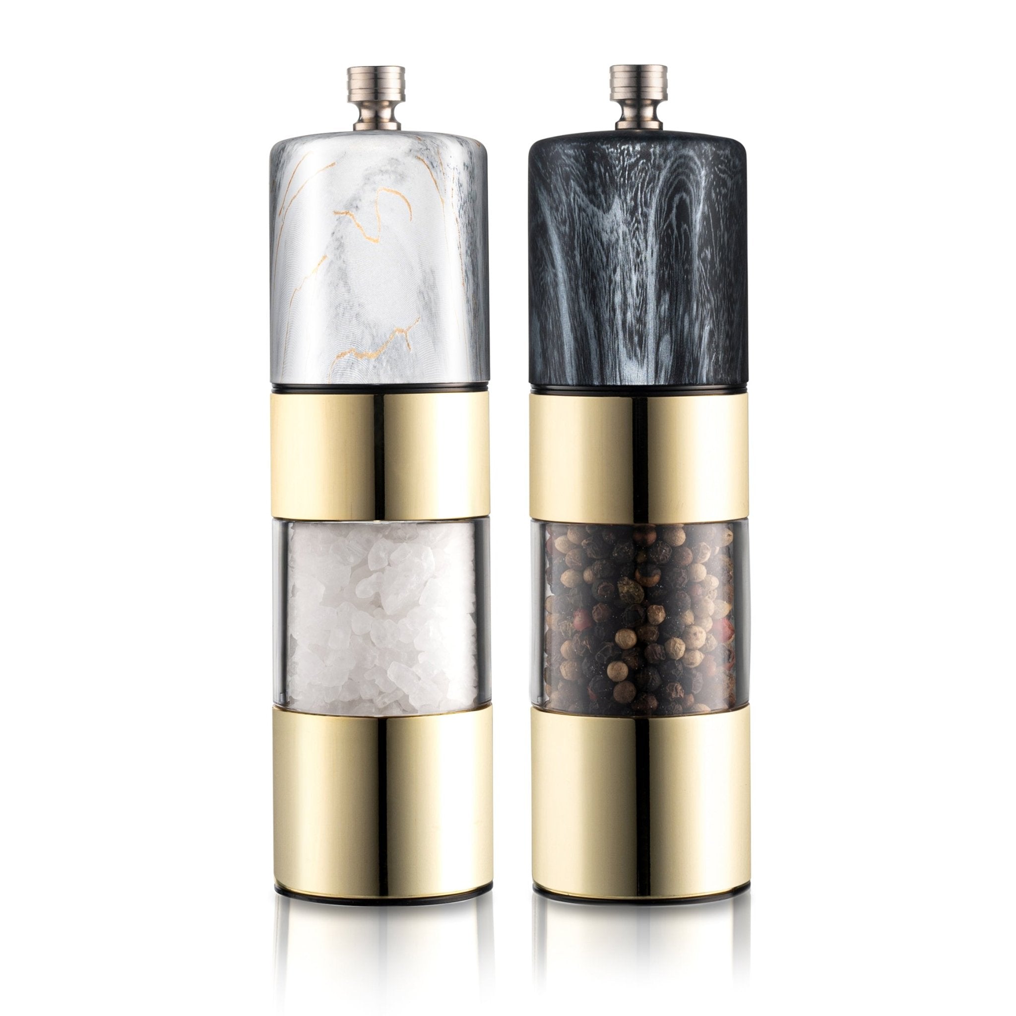 Marble Top Pepper Mill Set