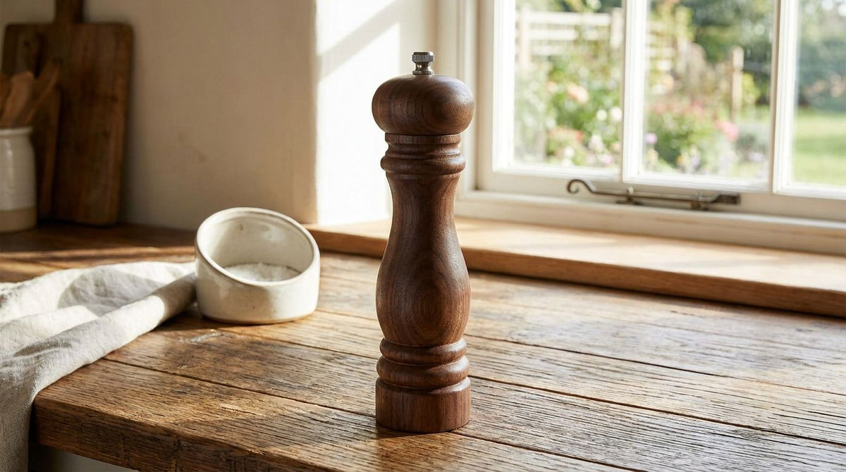 Best wooden pepper mill for rustic kitchen decor