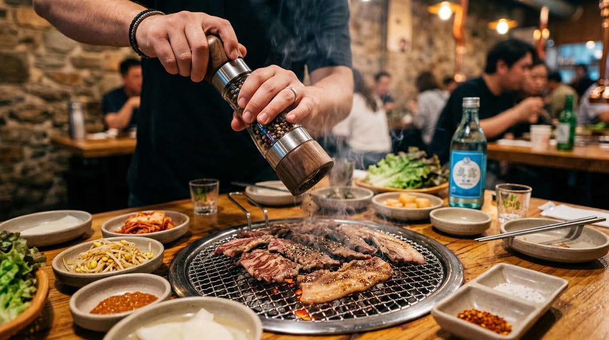 Pepper mill for Korean BBQ and Asian grilling nights