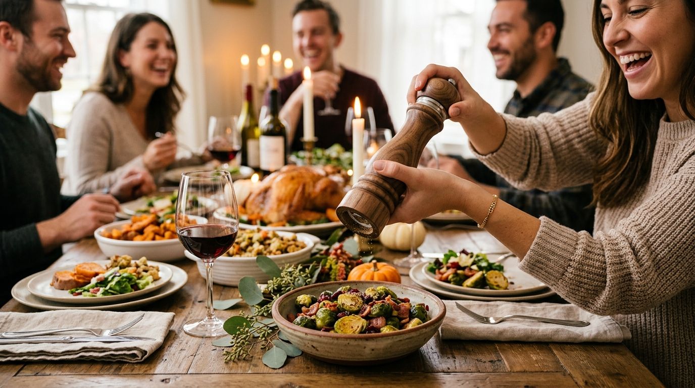 Pepper mill for Friendsgiving dinners