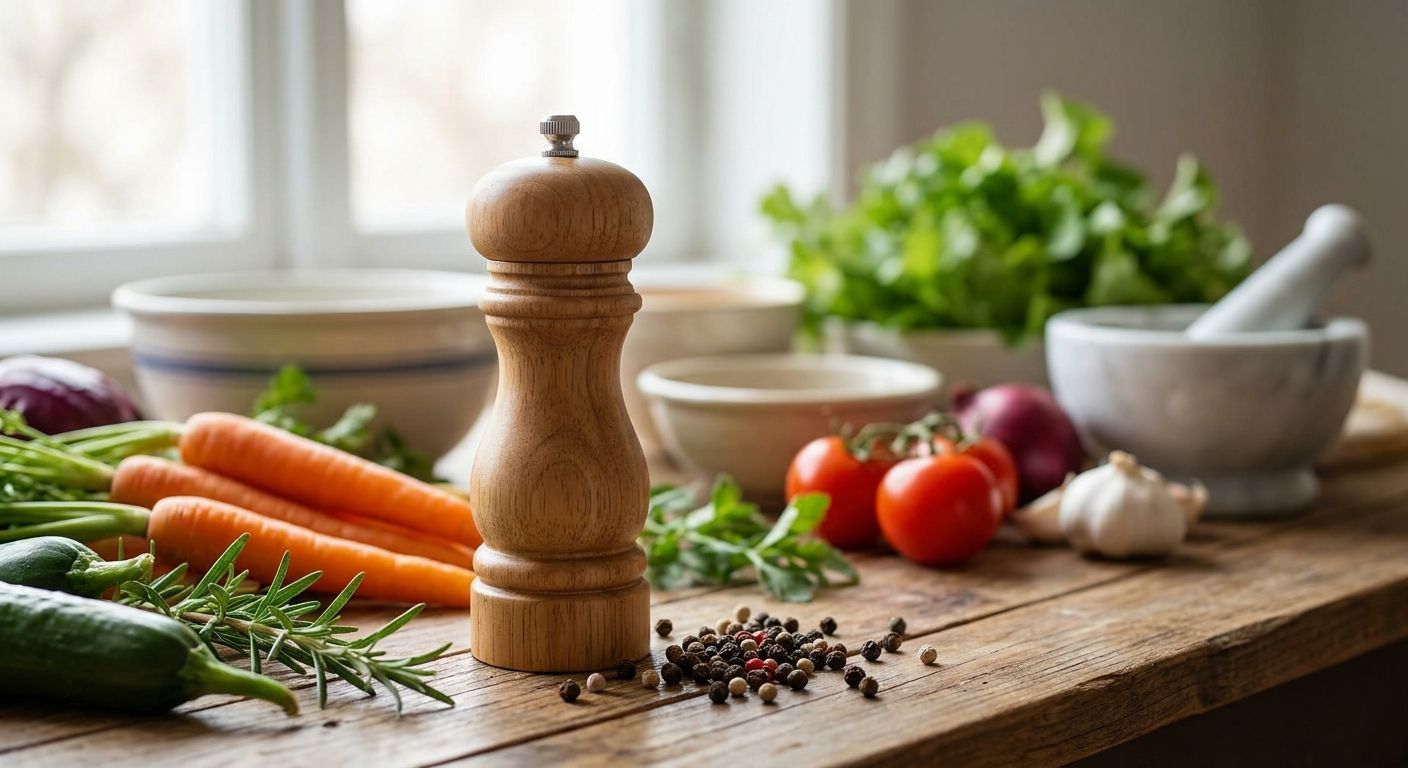 Pepper mill for vegan and plant-based cooking