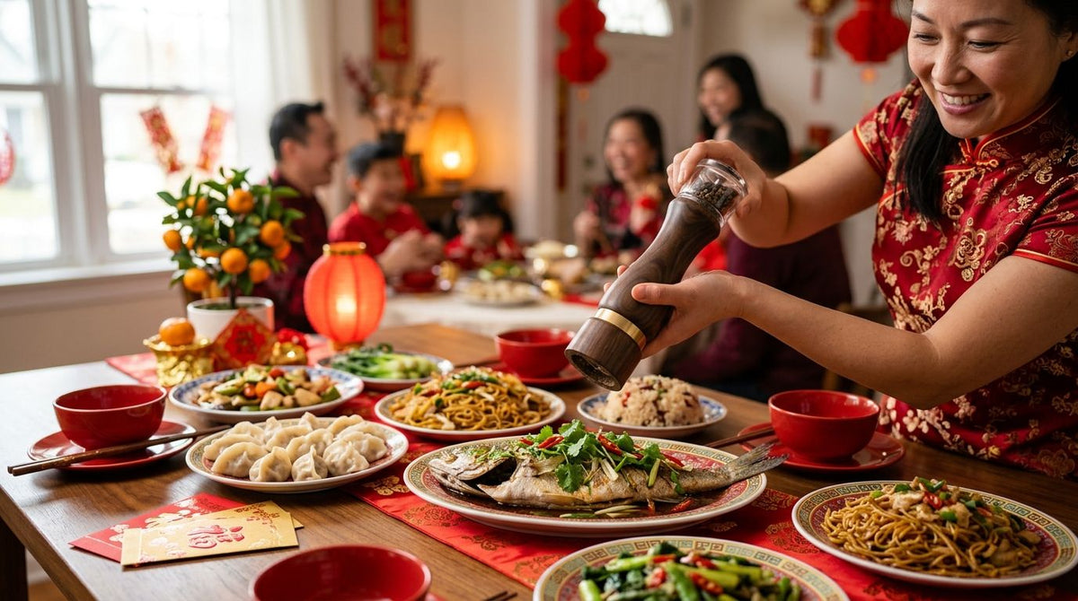 Pepper mill for Lunar New Year feasts
