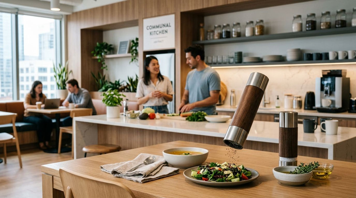 Pepper mill for co-working space kitchens and offices