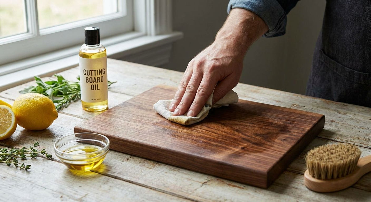 How to care for and oil a wooden cutting board