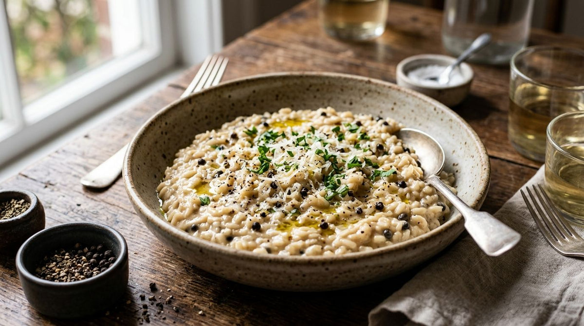 How to make creamy peppercorn risotto