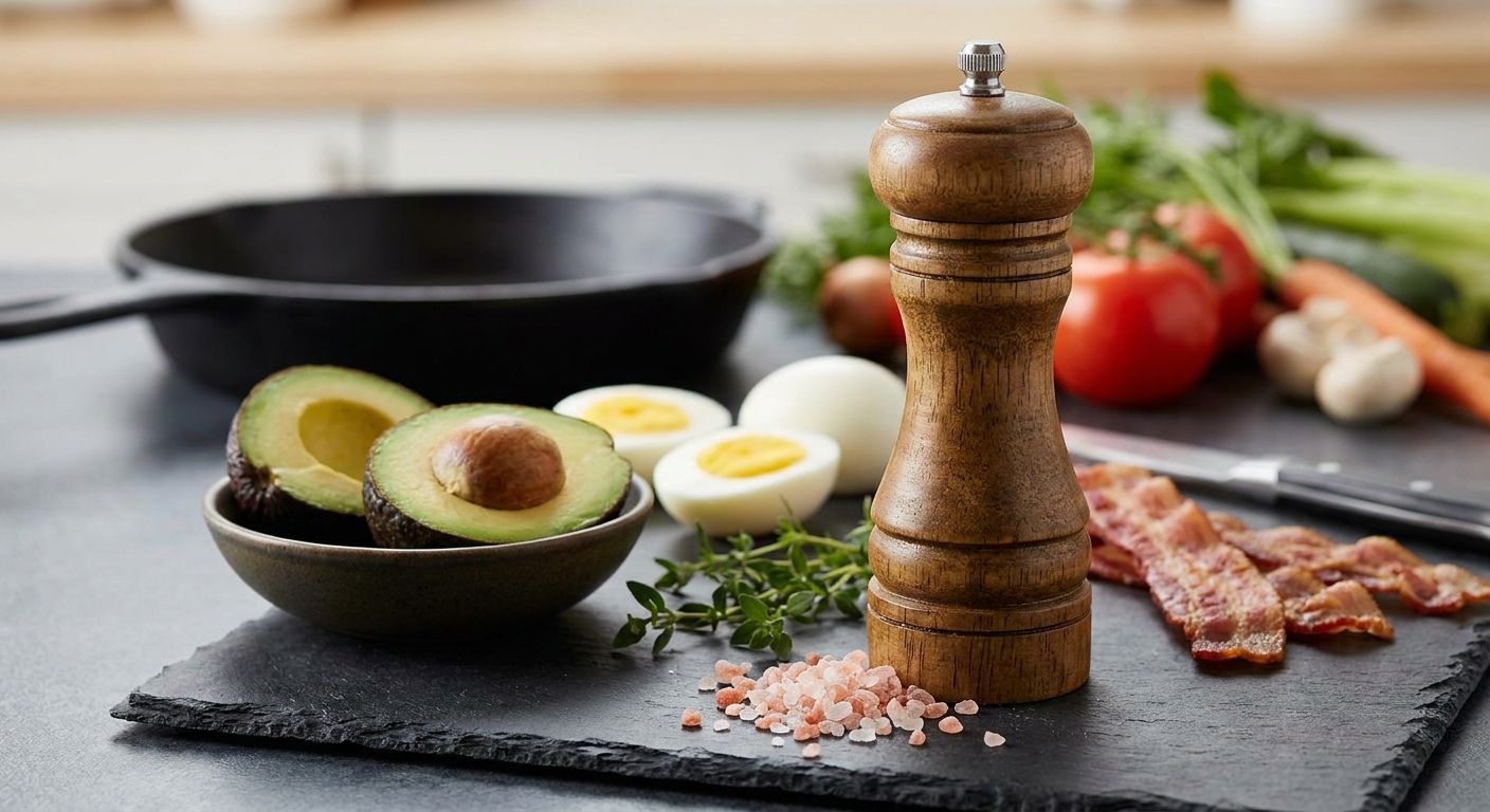 Salt mill for keto and low-carb home cooks