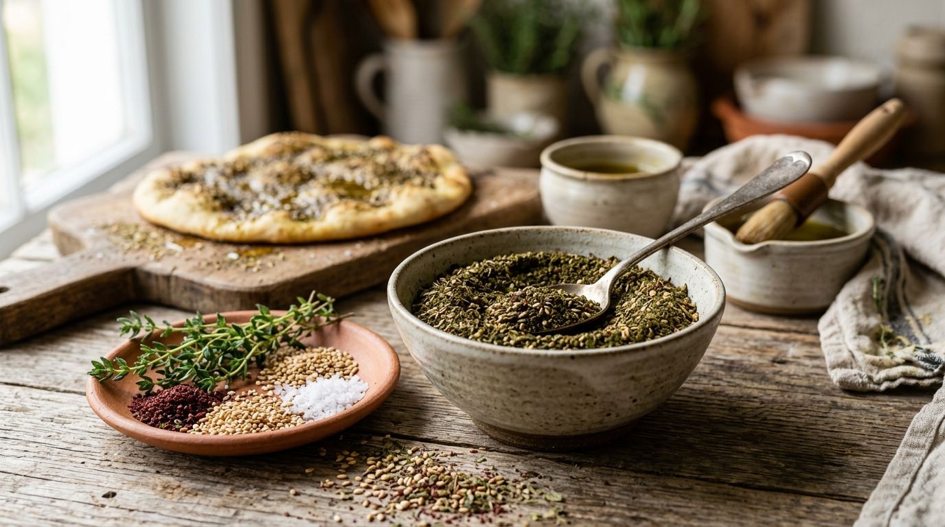 Za'atar spice blend for Middle Eastern dishes