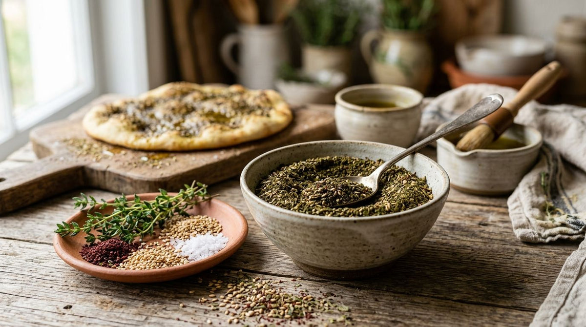 Za'atar spice blend for Middle Eastern dishes