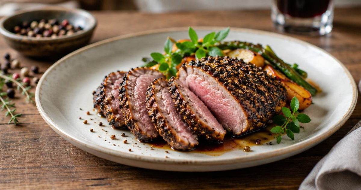 How to make peppercorn-crusted duck breast