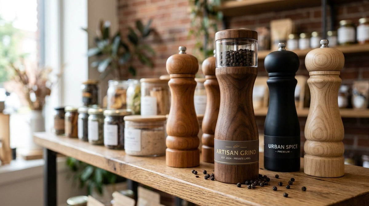 Pepper mill private label programs for retail brands