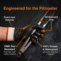 Disposable BBQ gloves with heat protection liners, product view 5