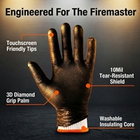Disposable BBQ gloves with heat protection liners, product view 3