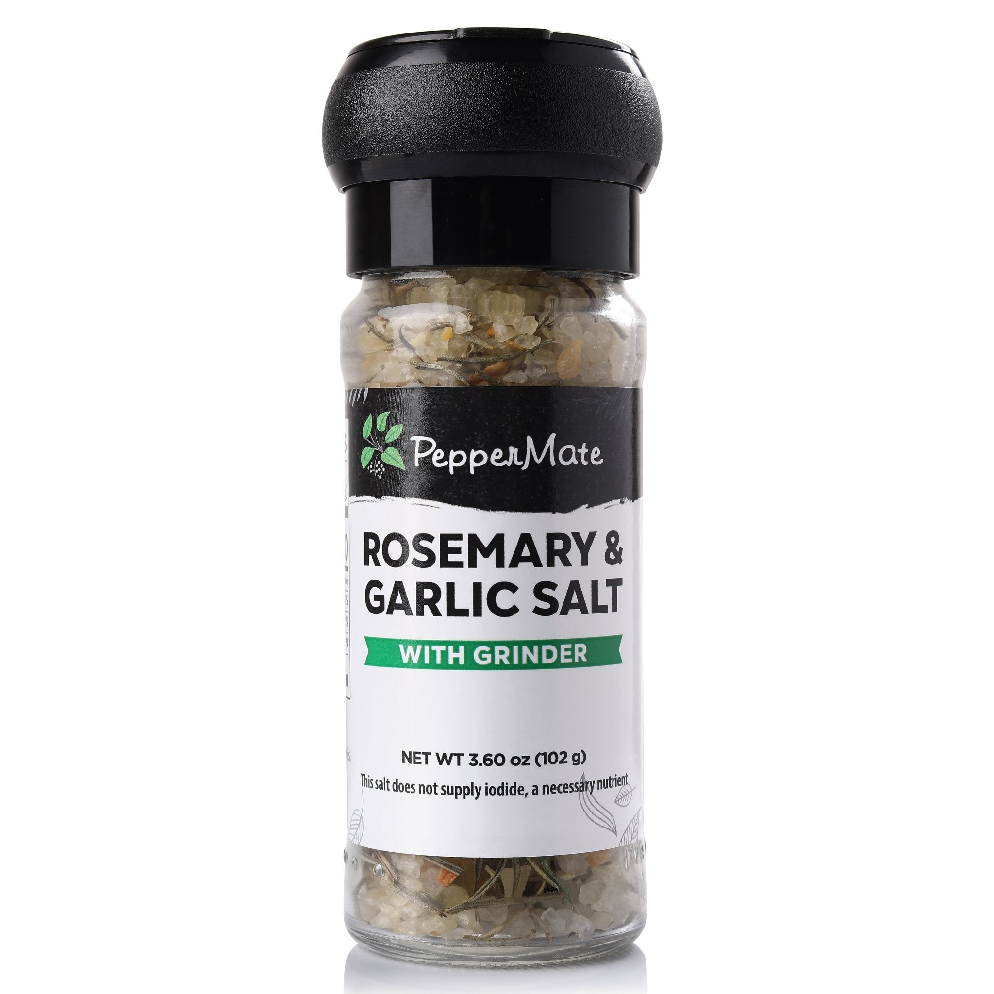 Disposable Rosemary & Garlic Salt Grinder- 3.60 OZ