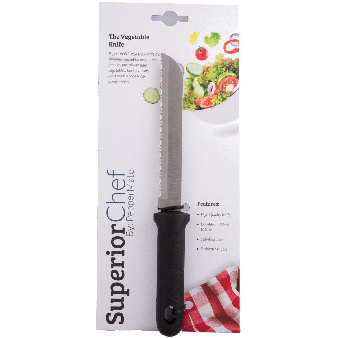 Superior Chef Serrated Vegetable Knife