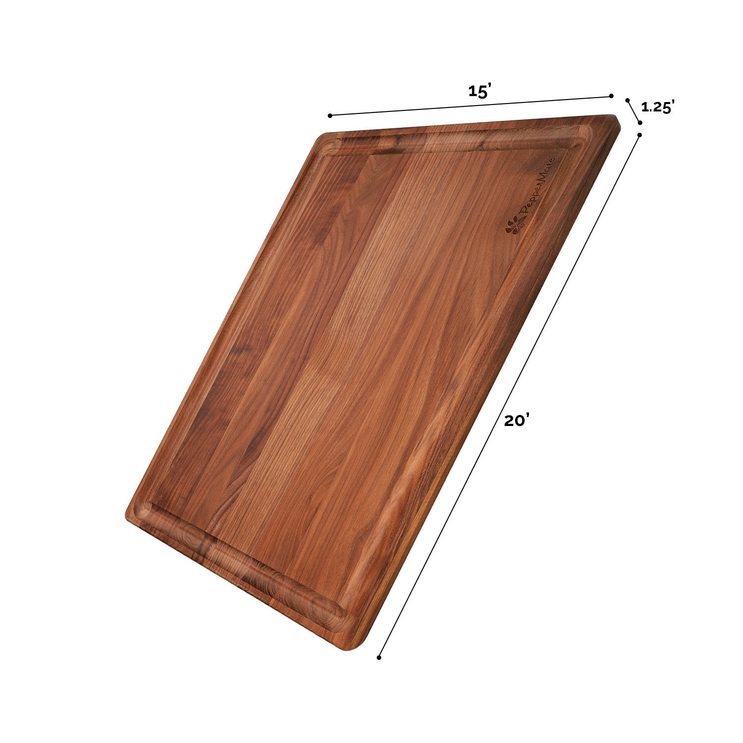 Walnut HardWood Cutting Board Large 20x15x1.25